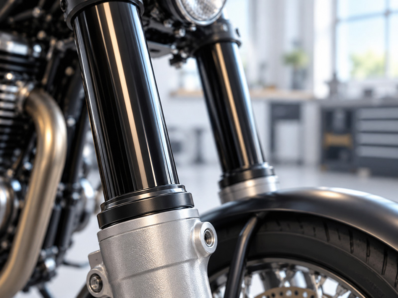 Why Use DLC on Motorcycle Forks? A Custom T120 Shows How Low-Friction Coatings Work